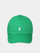 Cappello verde per neonato con cavallino,Ralph Lauren Kids,785653049